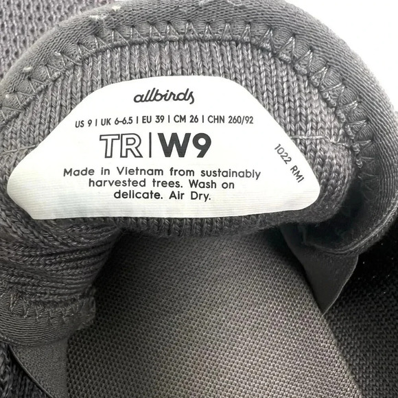 Allbirds Tree Runners Women’s Size 9 Gray Mist Running Shoes Sneakers Athletic - Picture 11 of 12